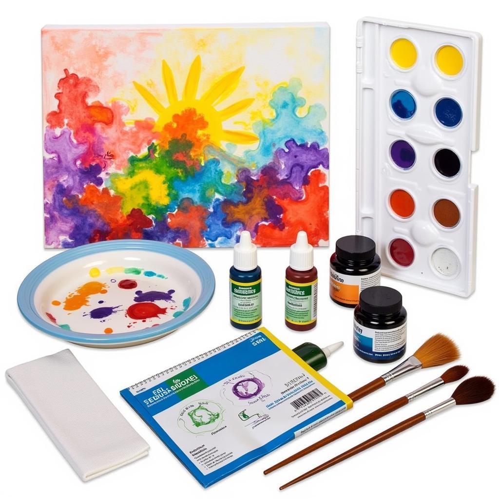 Painting Kit for Teens with Acrylic and Watercolor Paints