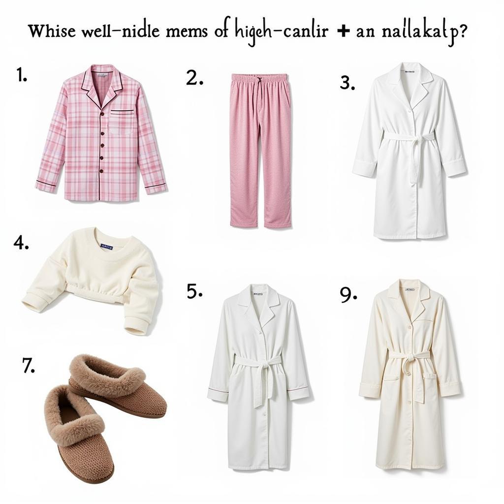 Prioritizing quality and comfort when selecting pajamas, slippers, and robes.