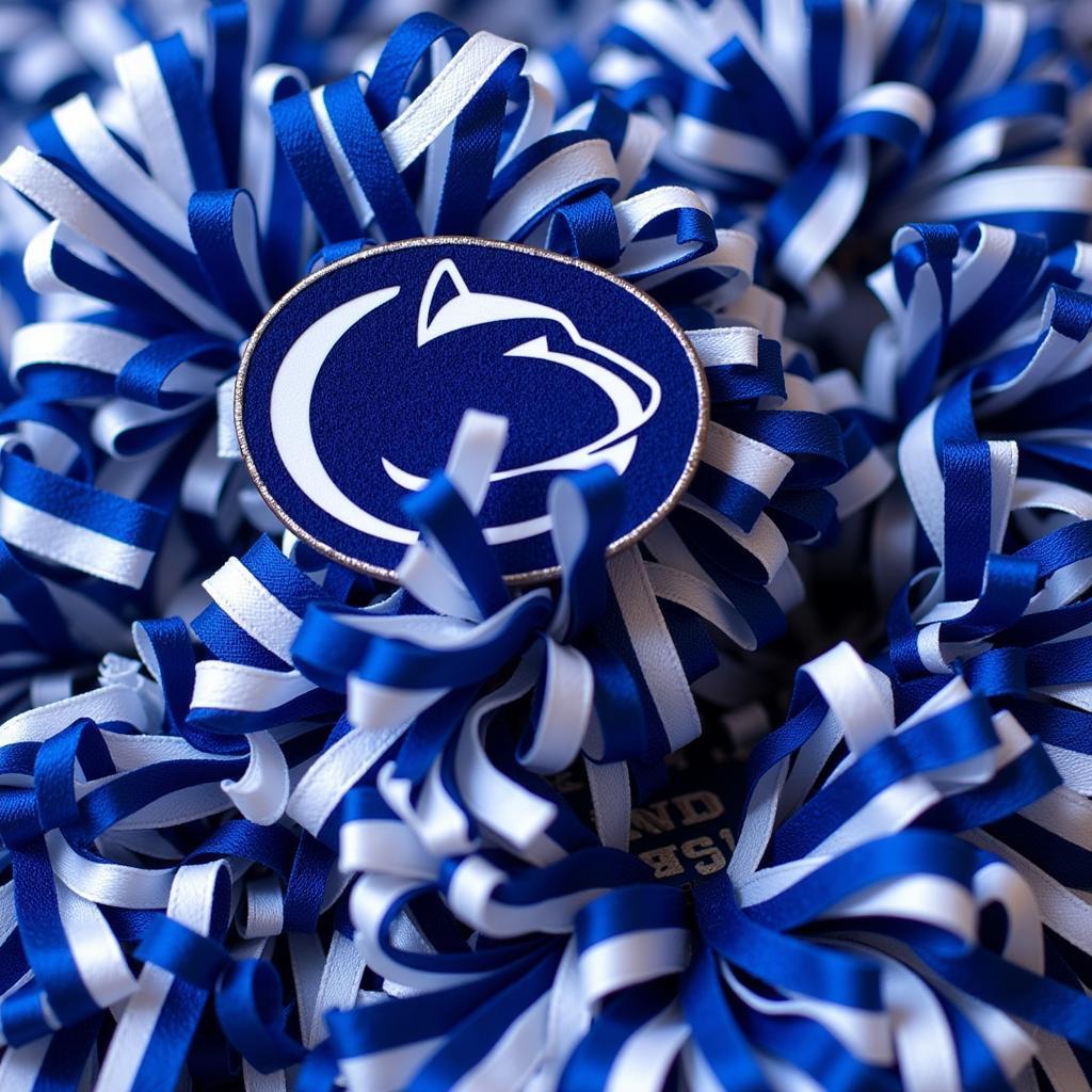 Close-Up of Penn State Pom Poms