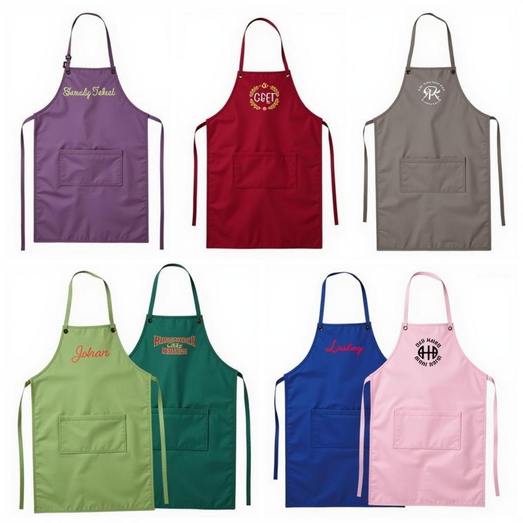 Various Personalized Chef Apron Styles