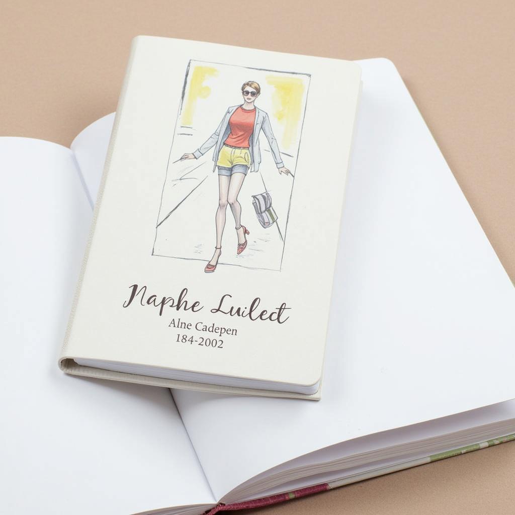 Personalized Fashion Design Sketchbook