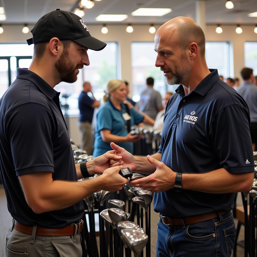 PGA Superstore Staff Assisting Golfer