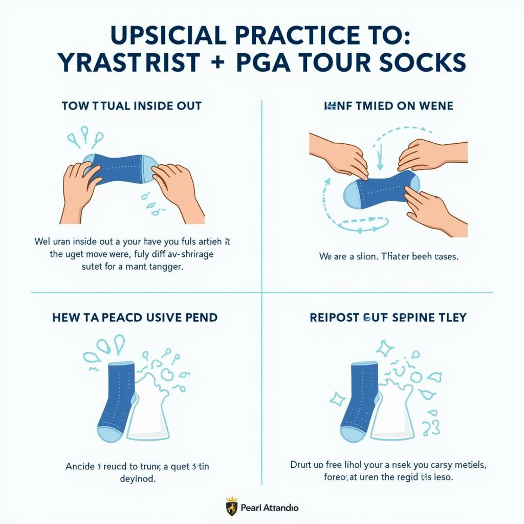 PGA Tour Socks Care and Maintenance Instructions