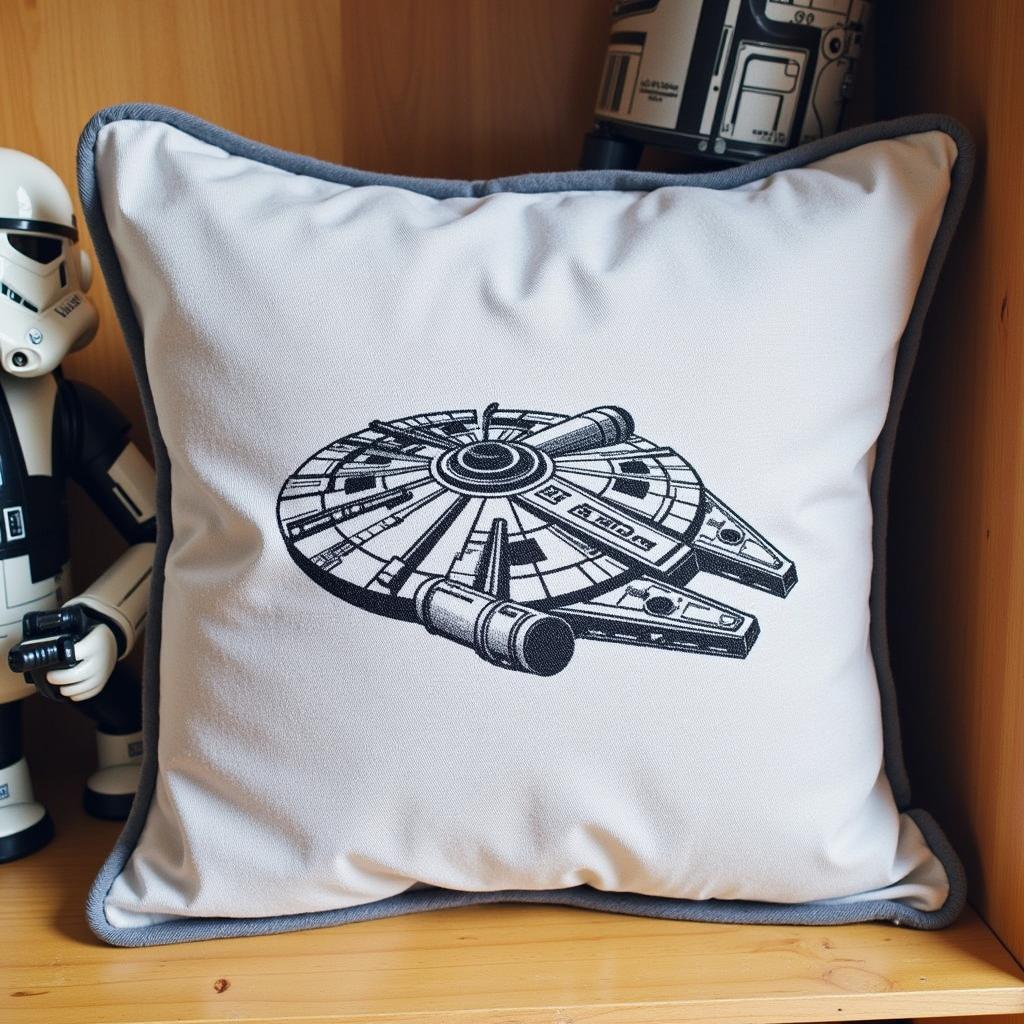 Millennium Falcon Decorative Pillow Star Wars