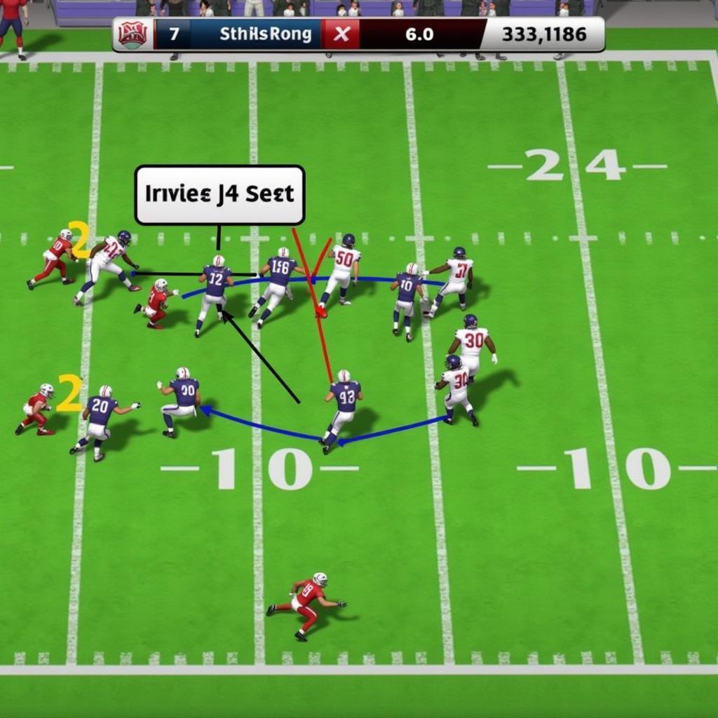 Pistol Formation Inside Zone Run in NCAA 25