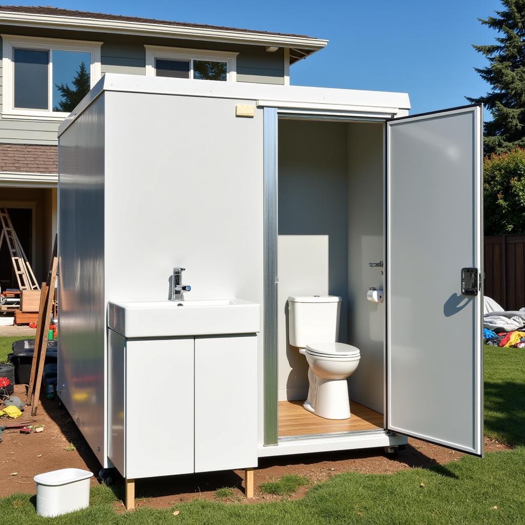 Portable bath rental for renovations