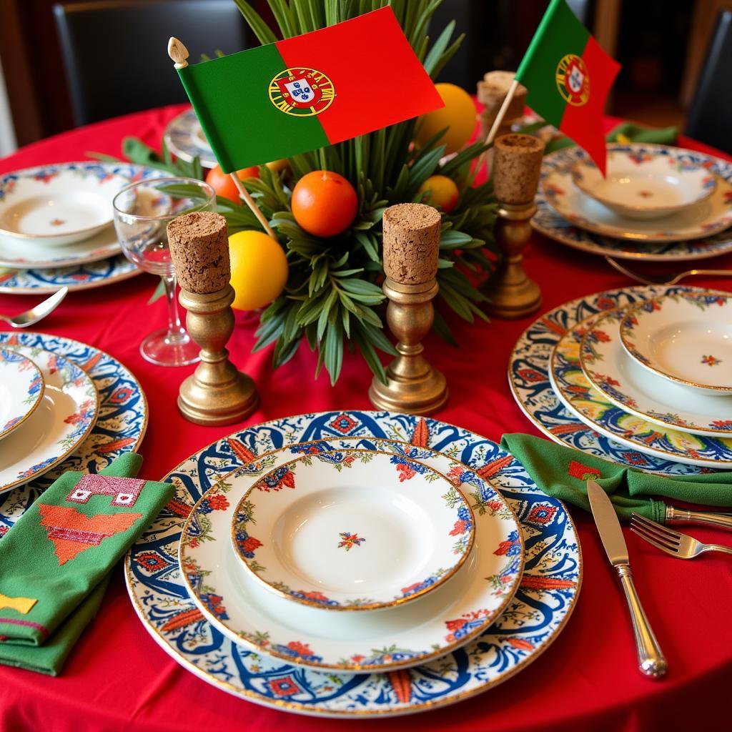 Portuguese Party Decorations Table Setting