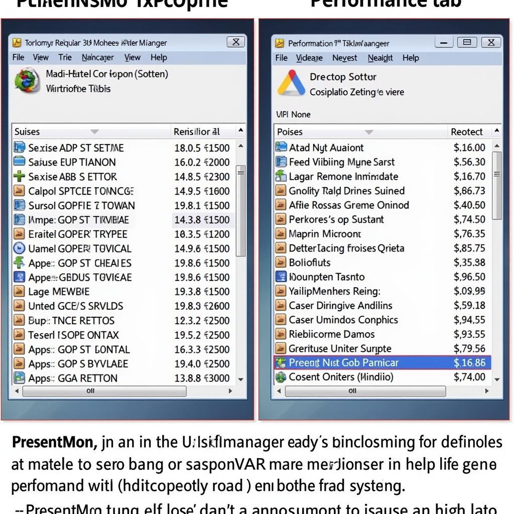 PresentMon and Task Manager Combined Analysis