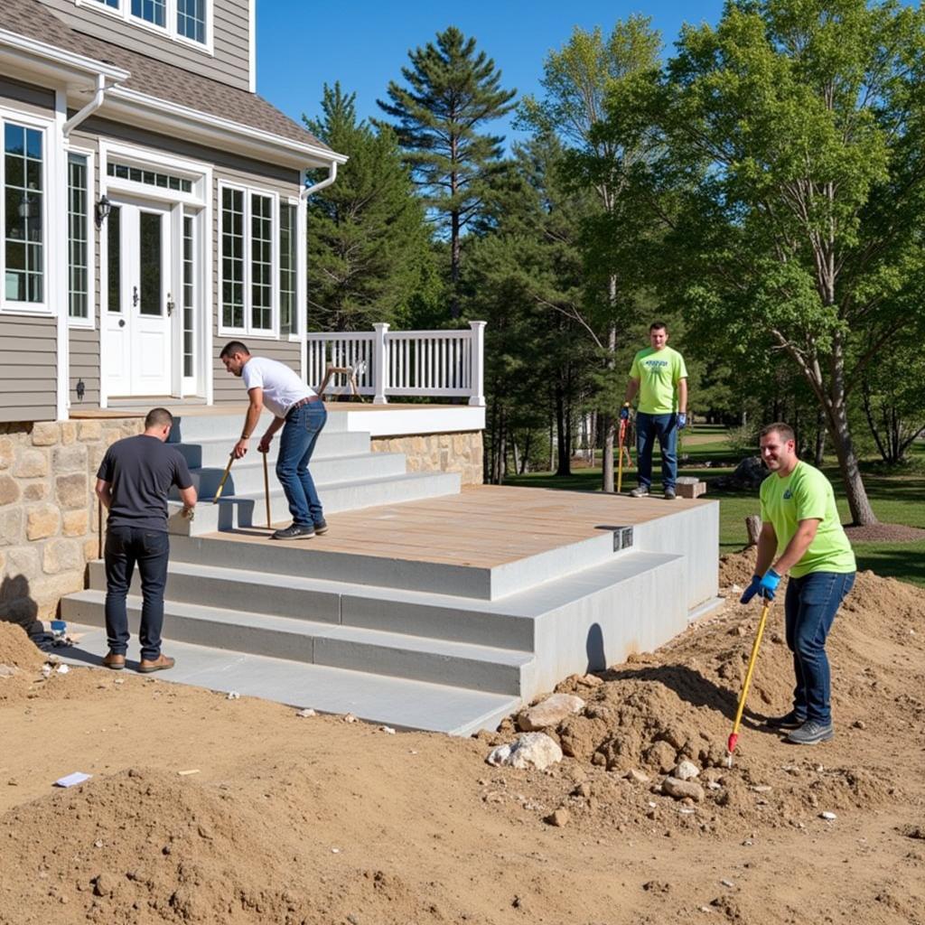 Professional Basement Steps Construction