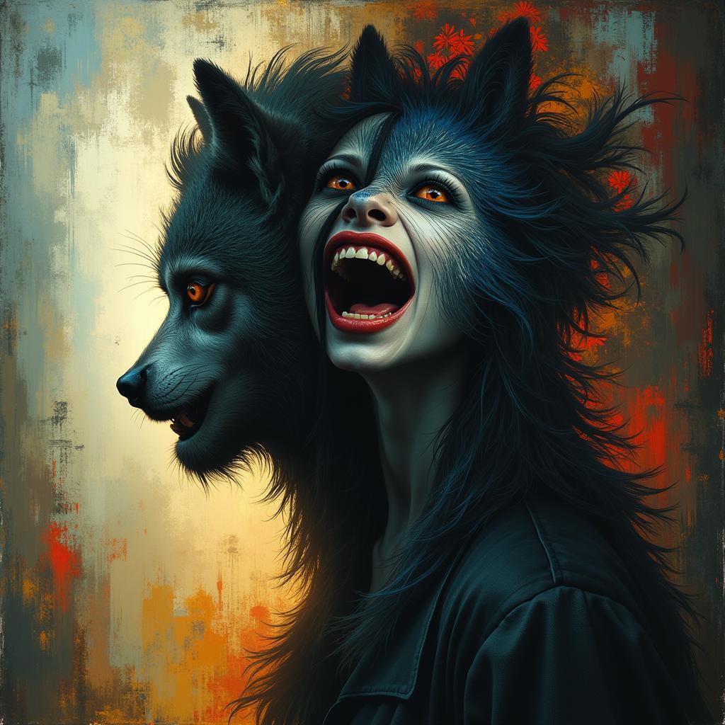 Symbolic Representation of the Werewolf Transformation