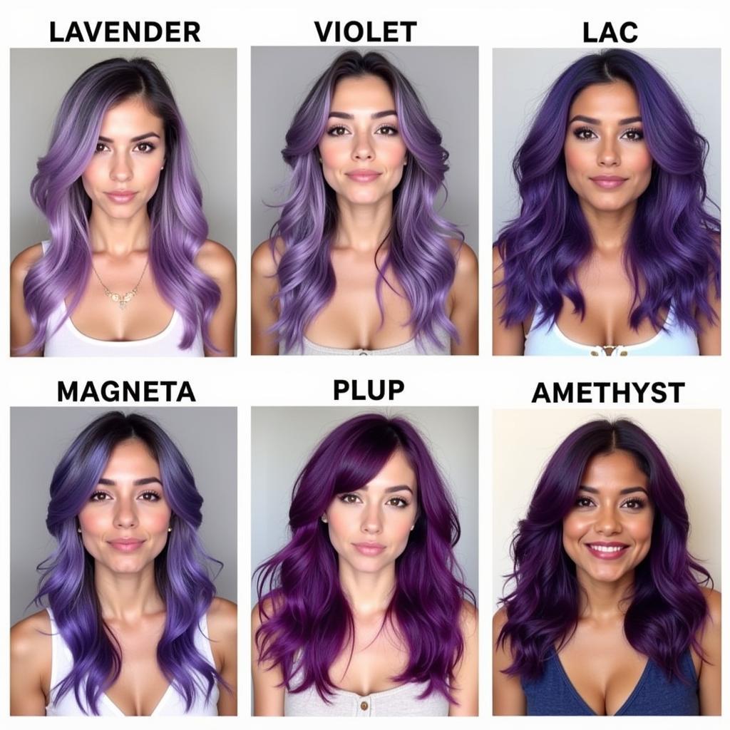 Purple Hair Shades for Different Skin Tones