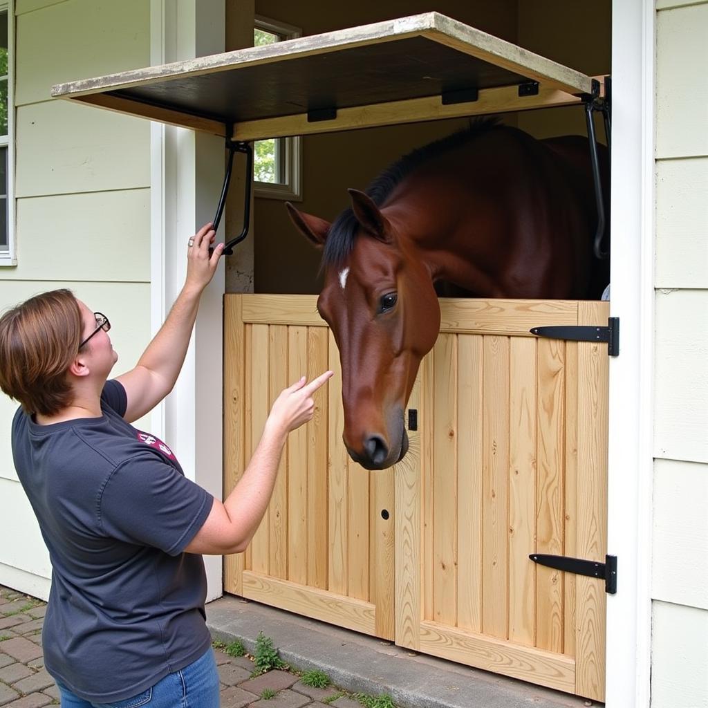 Dutch doors allow for interaction and ventilation while maintaining safety.