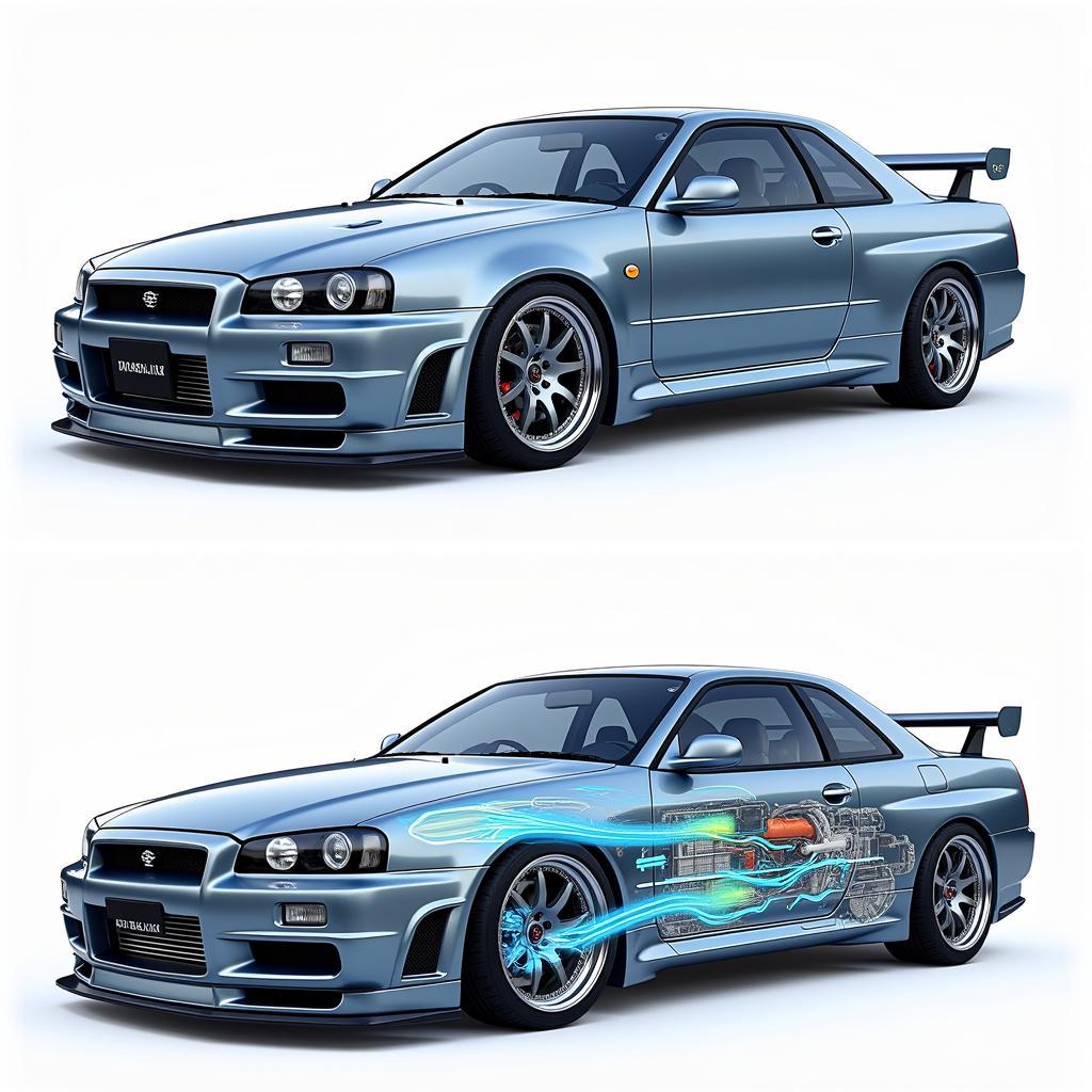 R34 Aerodynamic Body Kit Enhancements