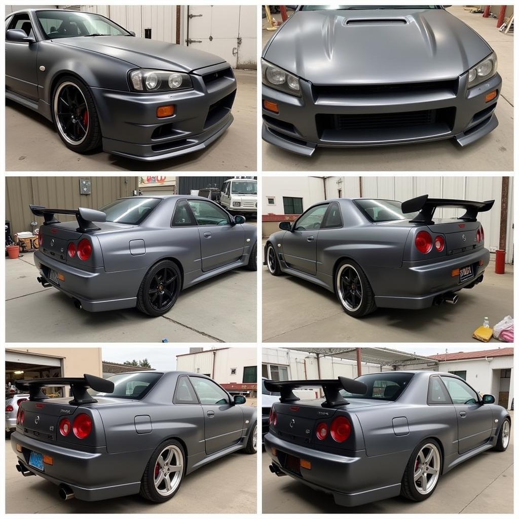 Nissan Skyline GTR R34 Body Kit Installation Process