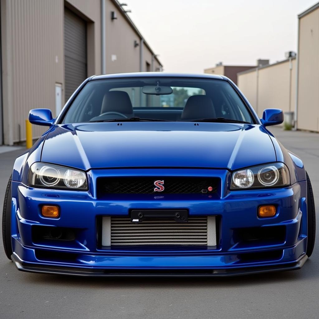 R34 Wide Body Kit Front View