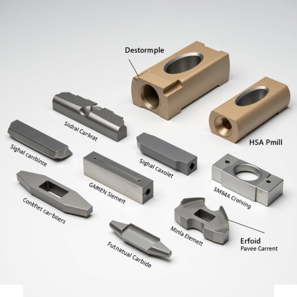 Different Inserts for R8 Face Mills