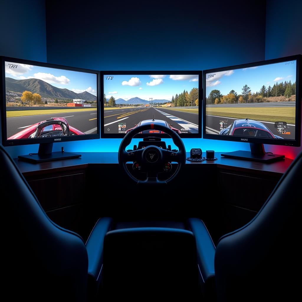 Racing Simulator on Triple Monitors