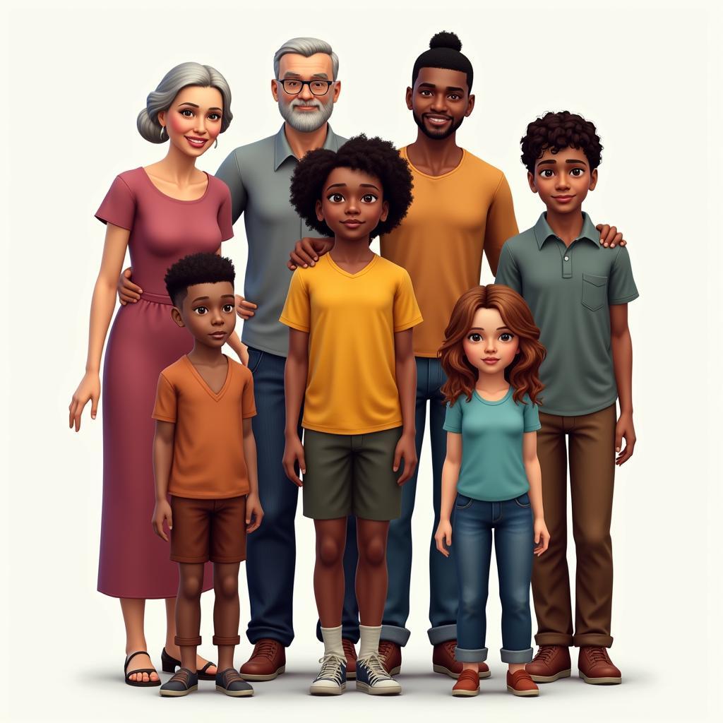 Random Sims Family Generator Example