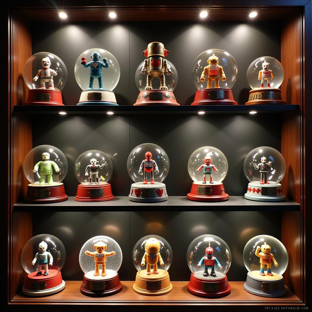 Rare and Collectible Robot Snow Globes