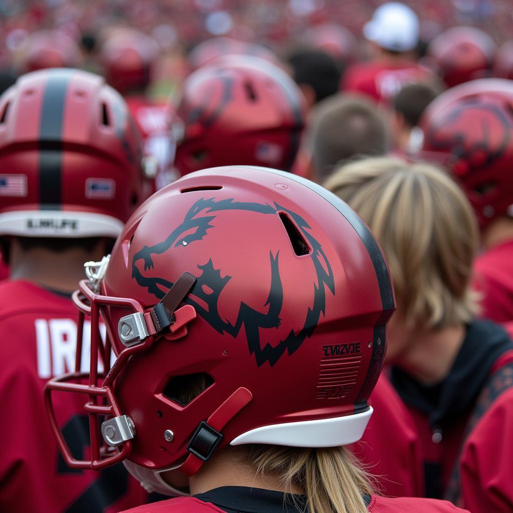 The Legacy of the Razorback Football Helmet