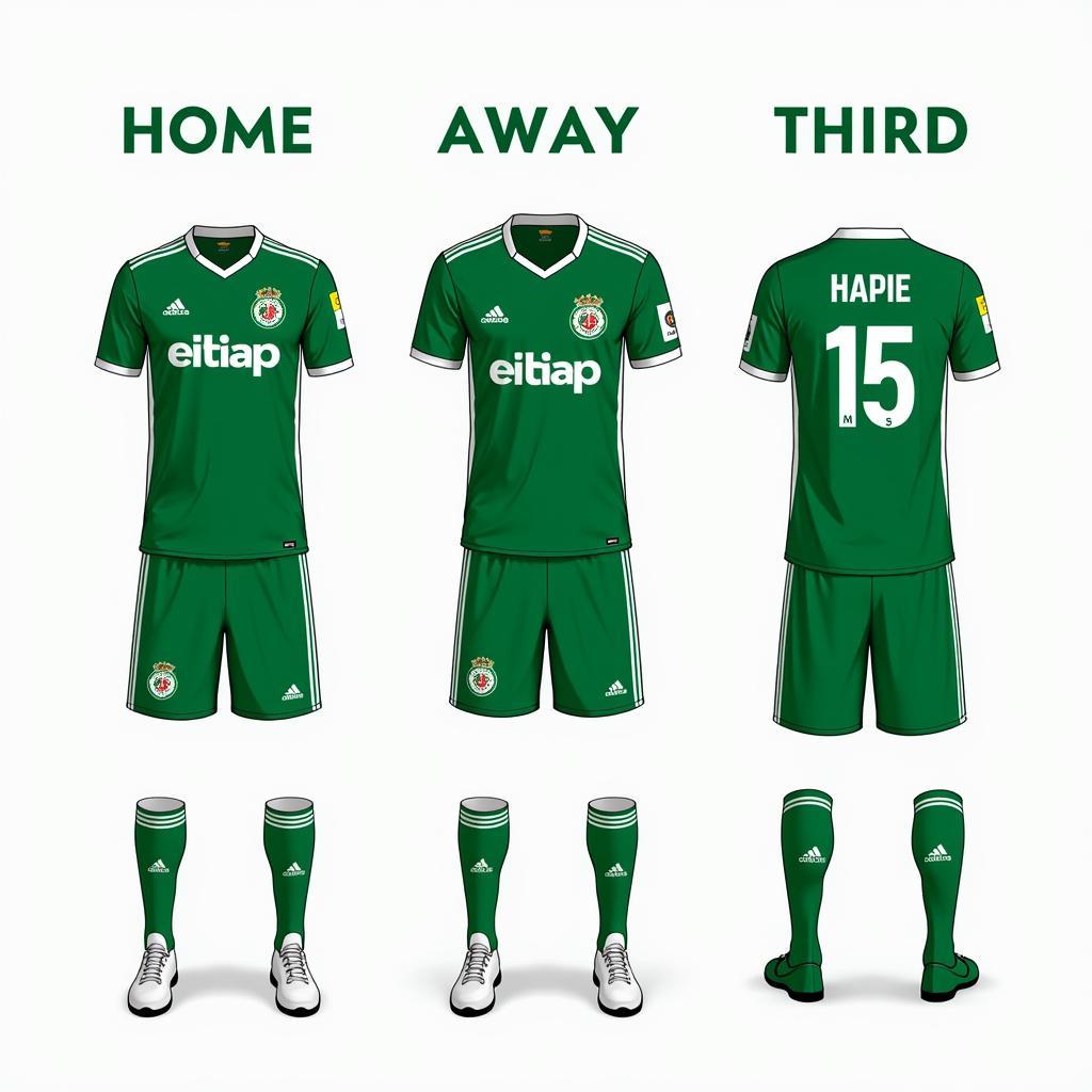 Real Betis Current Kits - Home, Away, and Third Options