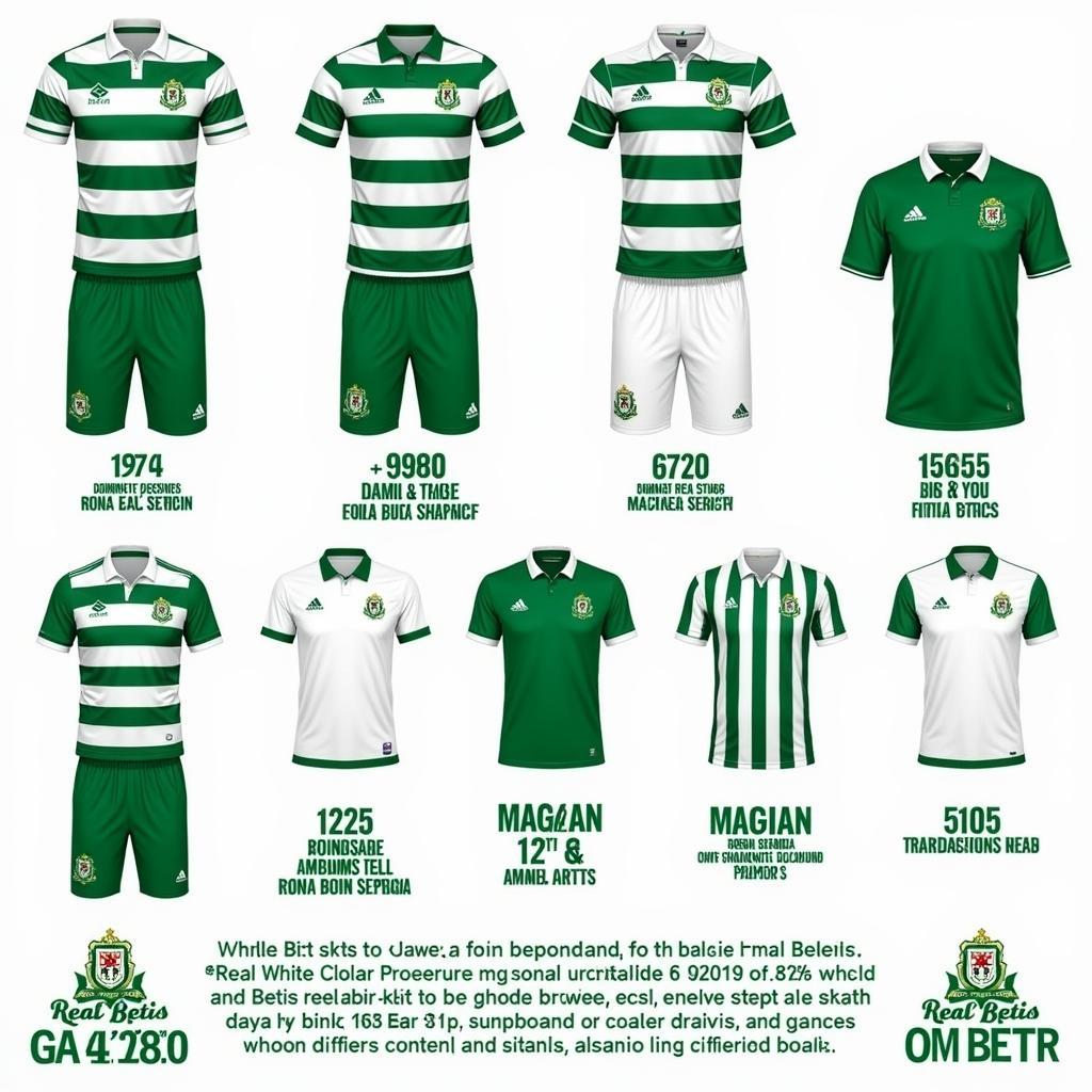 Real Betis Historical Kits Evolution