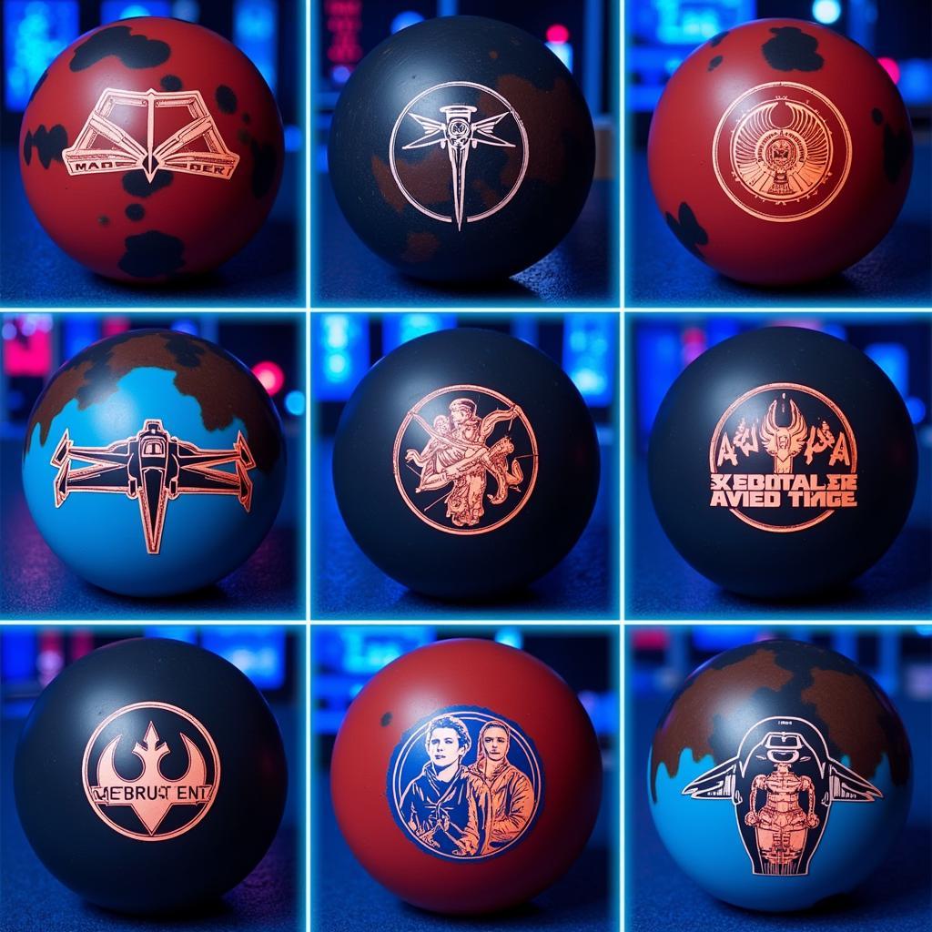 Rebel Alliance Star Wars Bowling Ball Designs