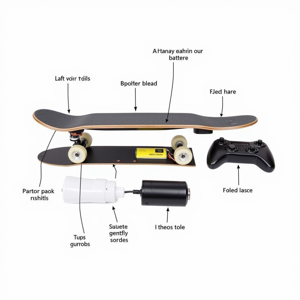 Remote Skateboard Components