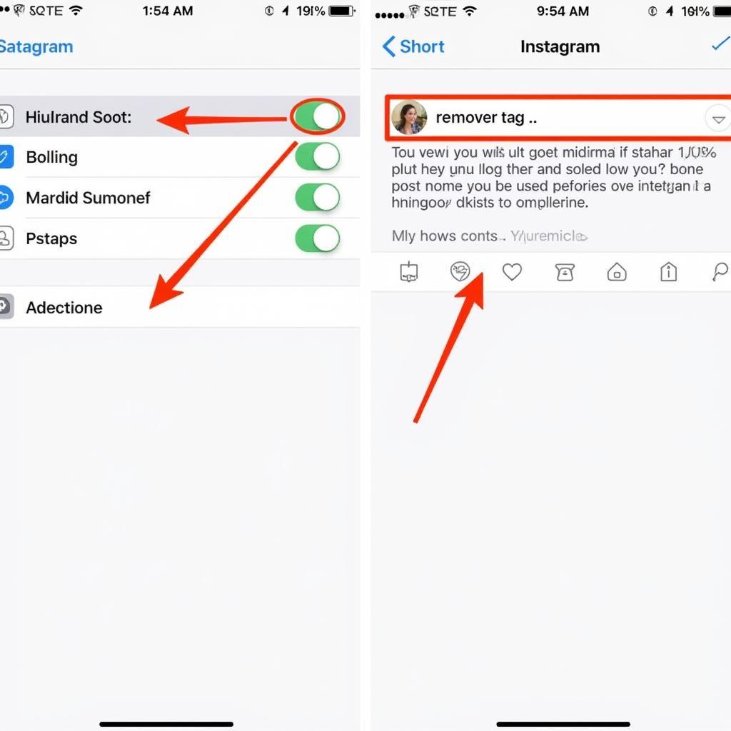 Removing an Instagram Tag on Mobile