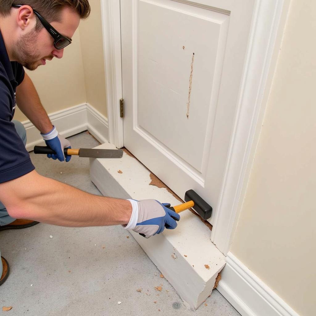 Removing Bathroom Tiles Safely