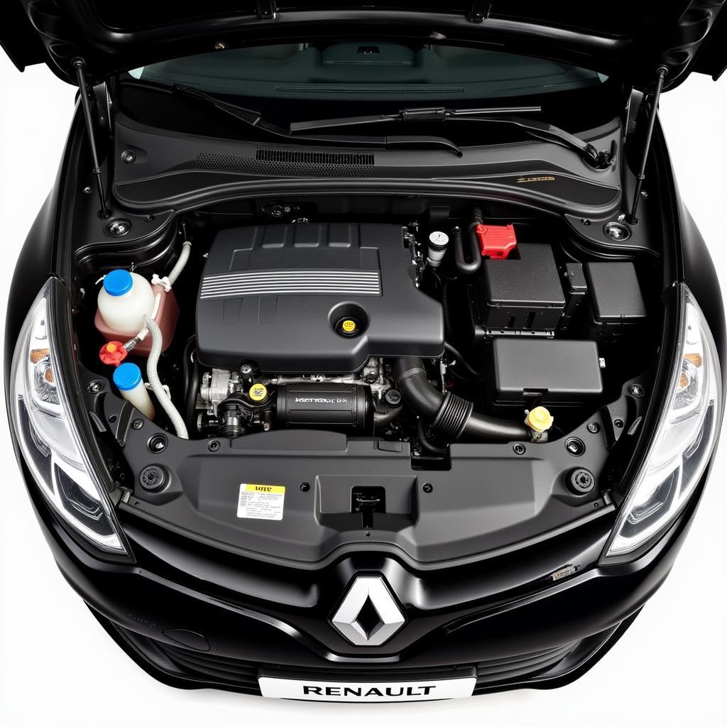 The Renault Clio Rally 4 engine bay