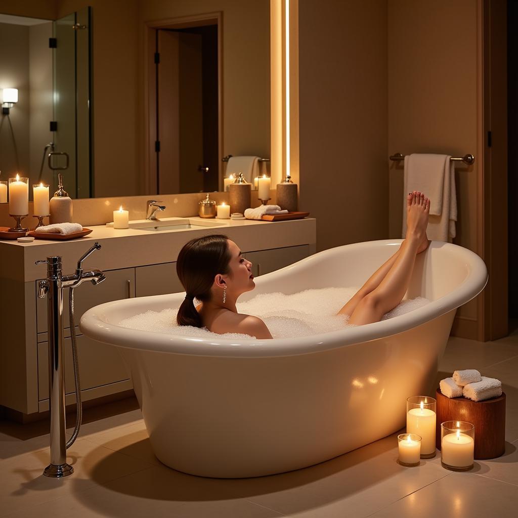 Renting a luxurious bath experience