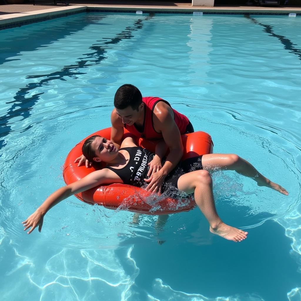 Rid Lifeguard Rescuing Swimmer