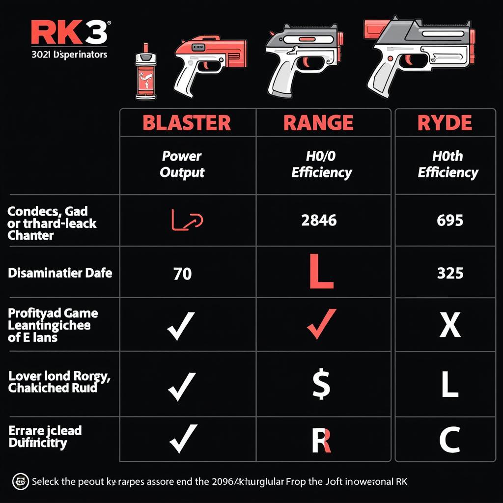 RK 3 Blaster Comparative Analysis