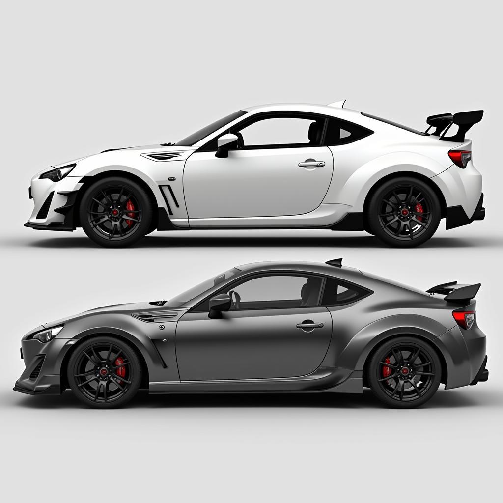 Rocket Bunny Kit vs. Stock BRZ