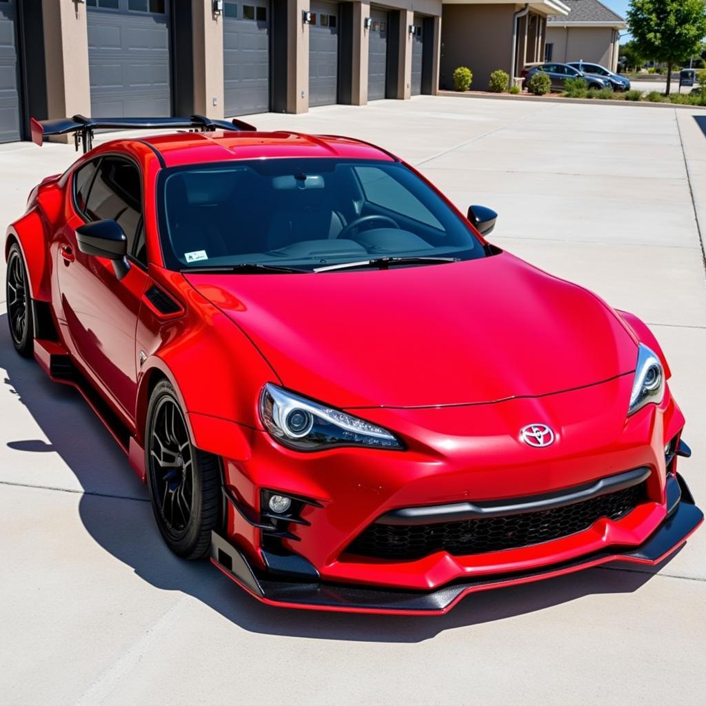 Rocket Bunny Kit Installed on a BRZ