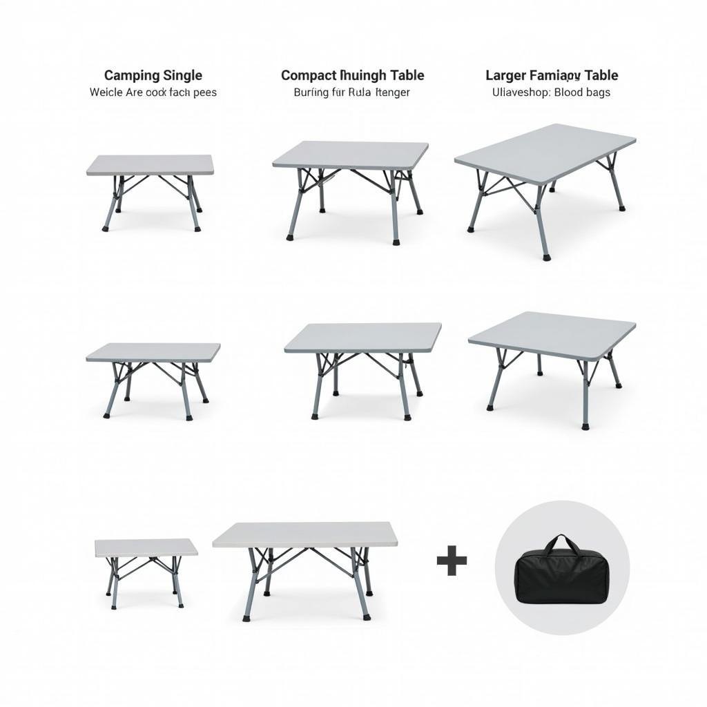 S4 Camping Table Size Comparison