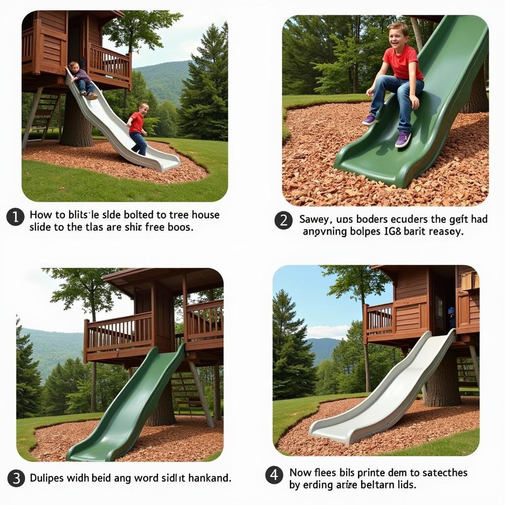 Safe Treehouse Slide Installation: Secure Attachment and Landing Area