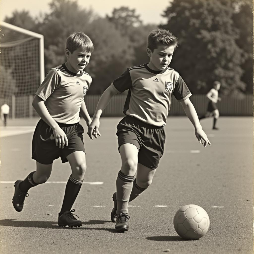 Sam Smith playing youth football