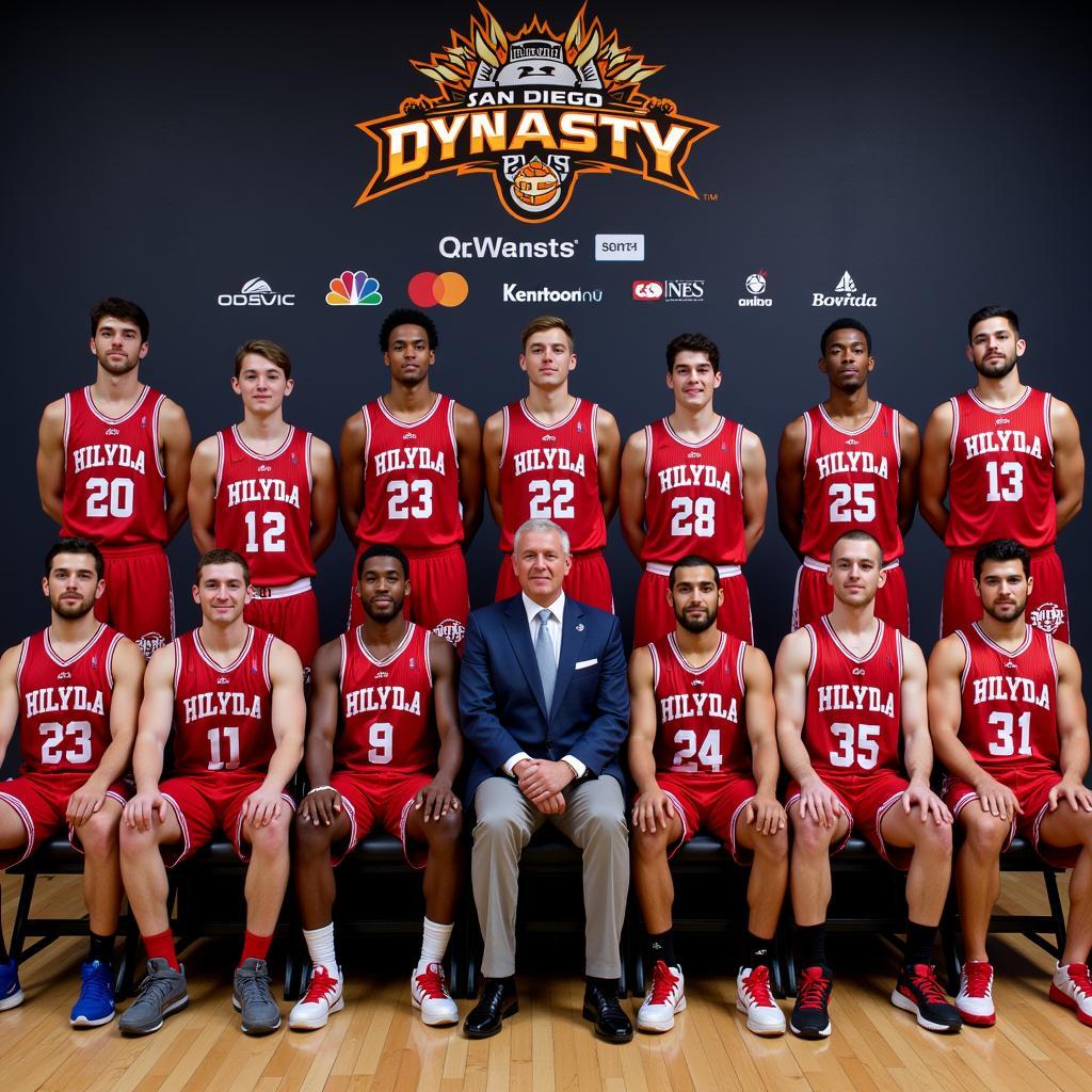 San Diego Dynasty Roster Team Photo