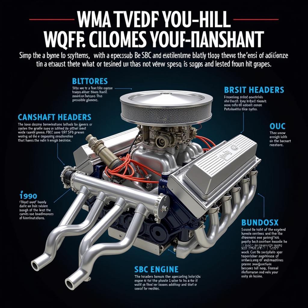 SBC Engine with Optimized Exhaust System