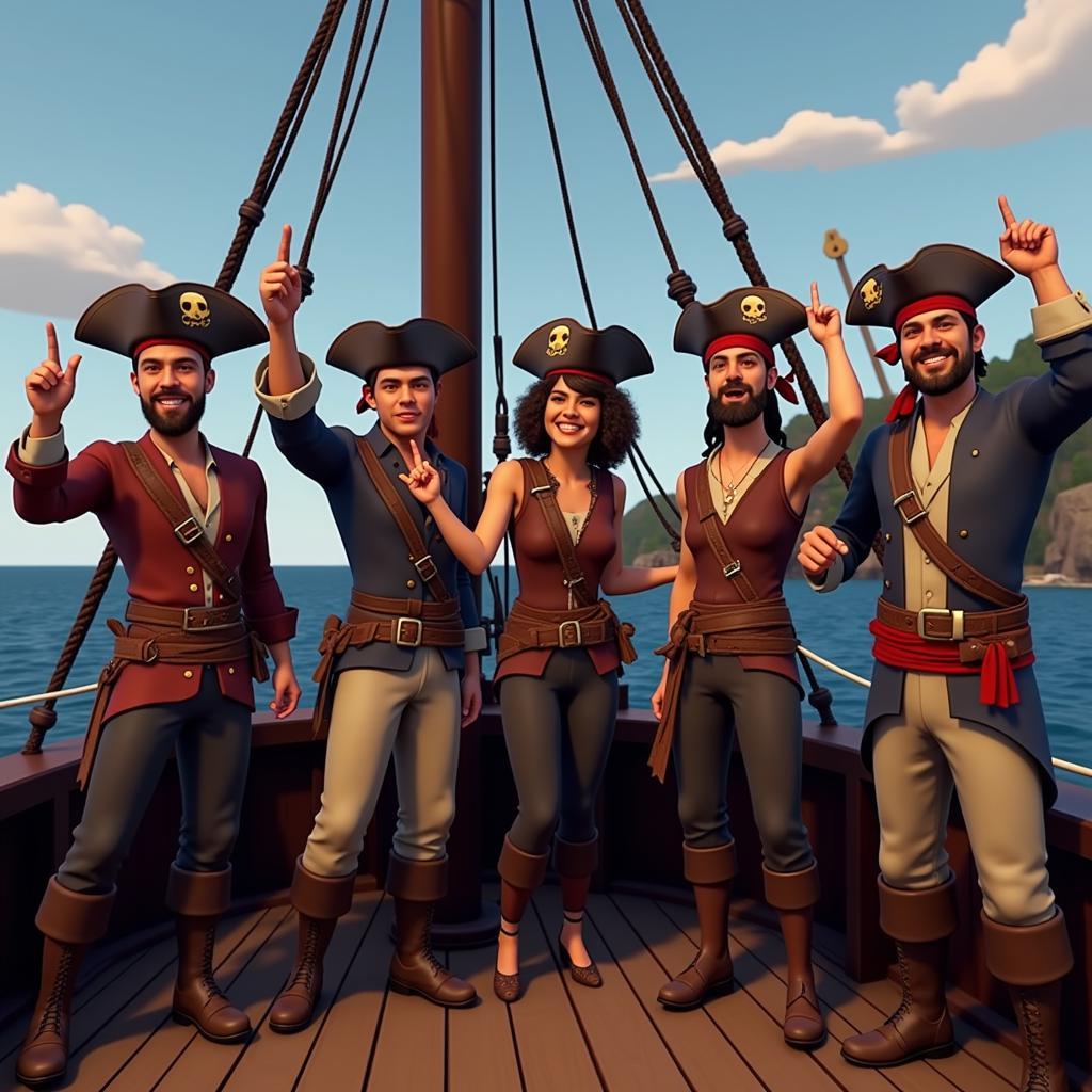 Sea of Thieves Crew with Updated Names