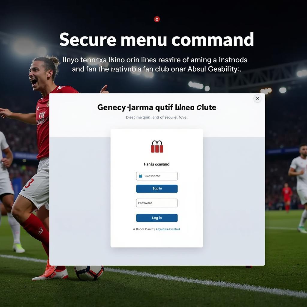 Secure Menu Command Login for Fan Clubs