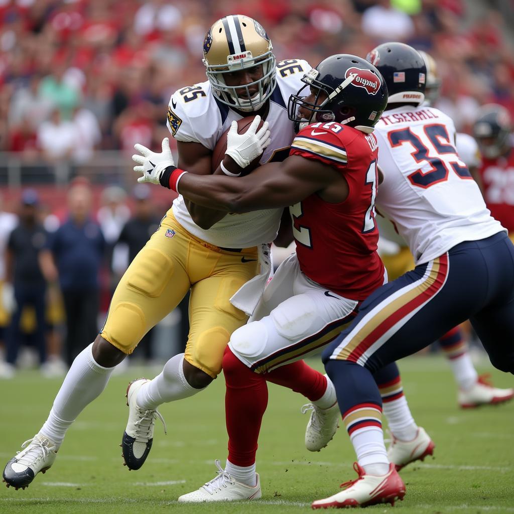 Shaquille Leonard Making a Tackle