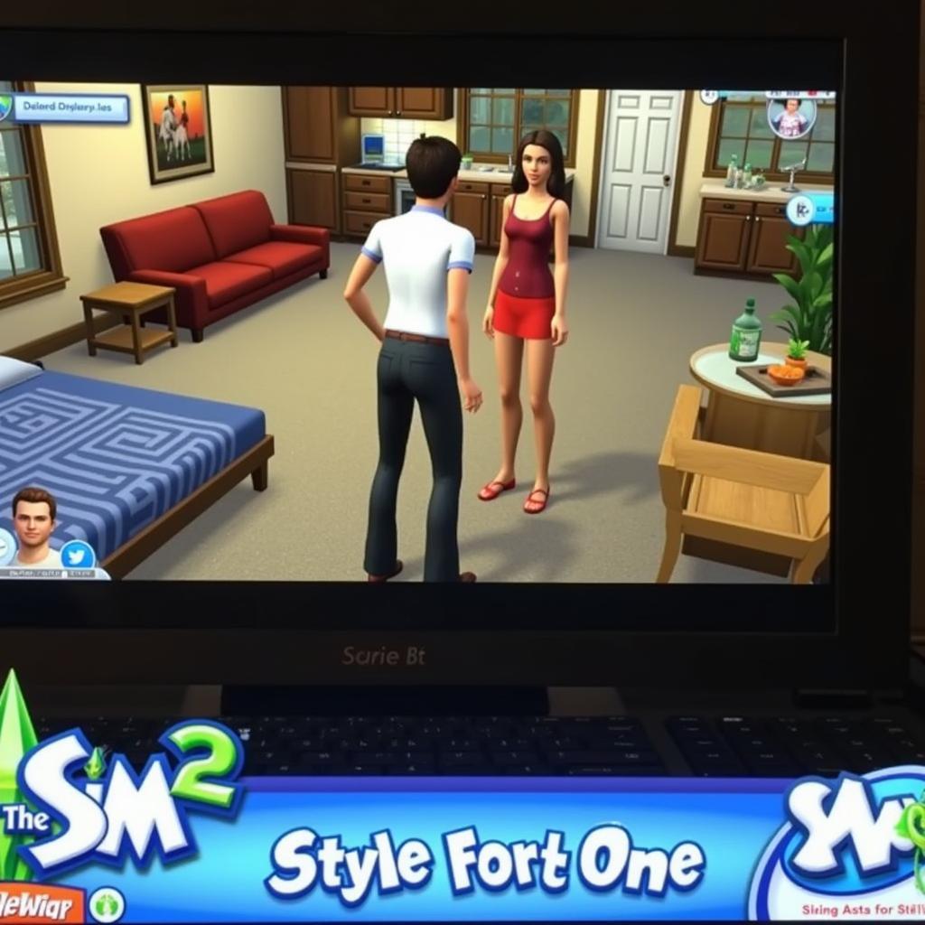 Sims 2 PS2 Gameplay Screenshot