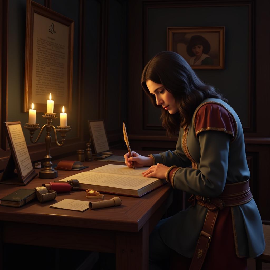 Sim Writing at the Scriptorium