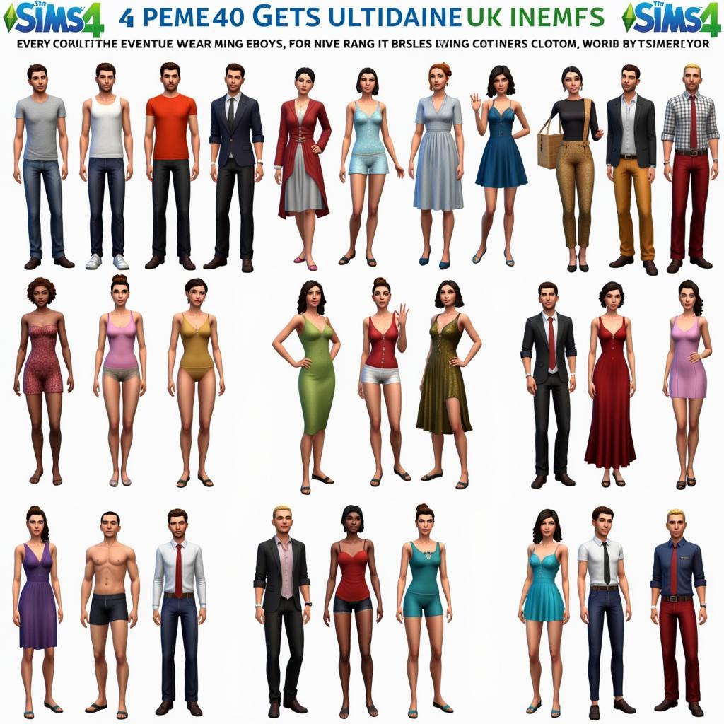 Sims 4 Clothing Variety