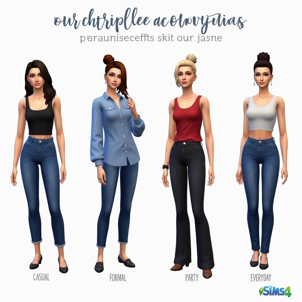 Styling Jeans in The Sims 4