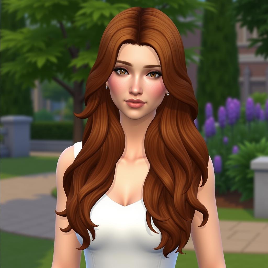 Sims 4 Long Wavy Hair