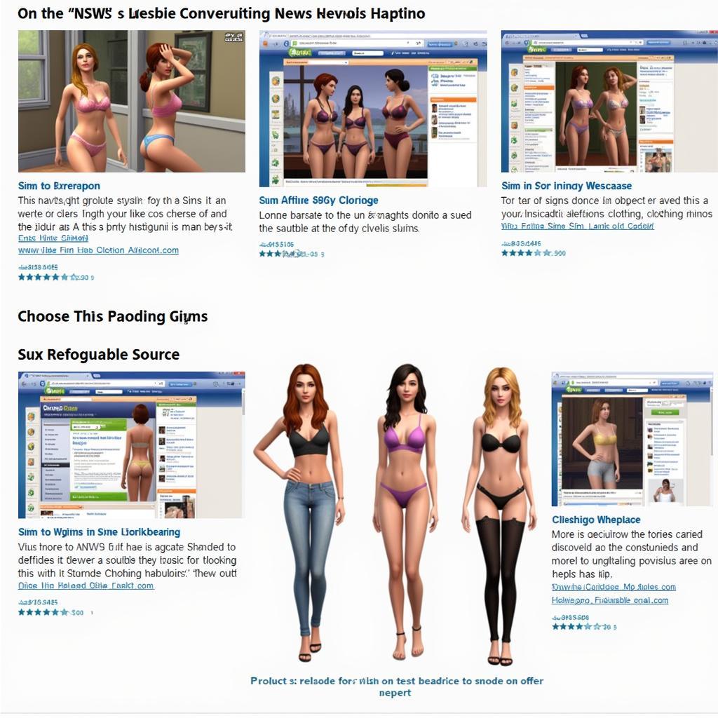 Sims 4 NSFW Clothing Websites